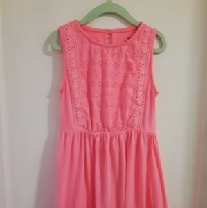 Pink YD dress with floral print